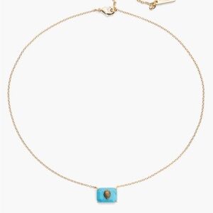 NWT Kurt Geiger London Turquoise Eagle Head Pendant Necklace